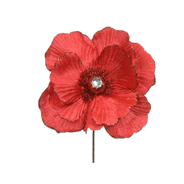 Magnolia Florarte Glitter Vermelho