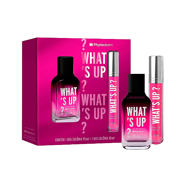 Kit Phytoderm Whats Up Eau de Parfum 95ml + Mini 30ml