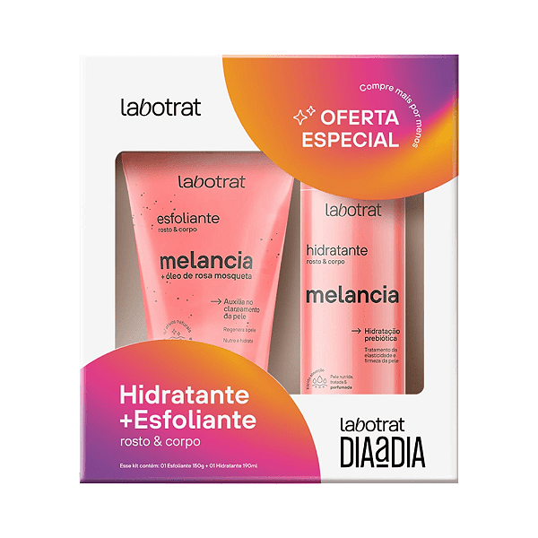 Kit Labotrat Hidratante 190ML + Esfoliante 150G Melancia