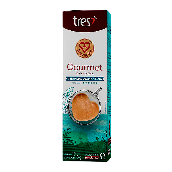 Cápsula Tres Gourmet Chapada Diamantina Com 10 Unidades 8G