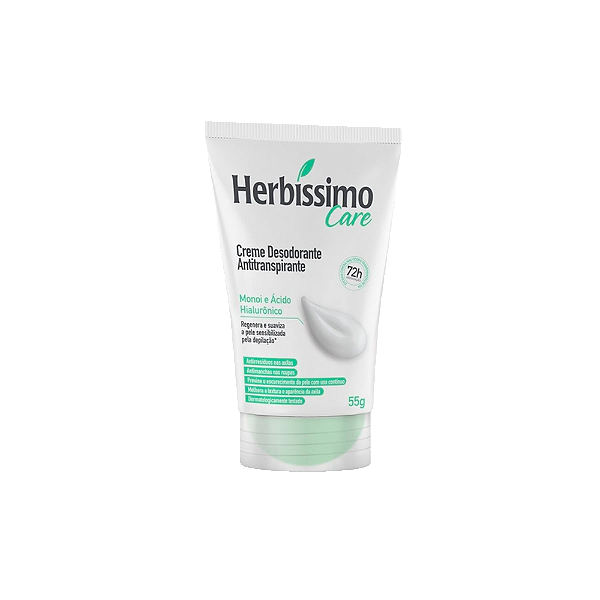 Desodorante Creme Herbíssimo Bisnaga Monoi E Ácido Hialurônico 55G