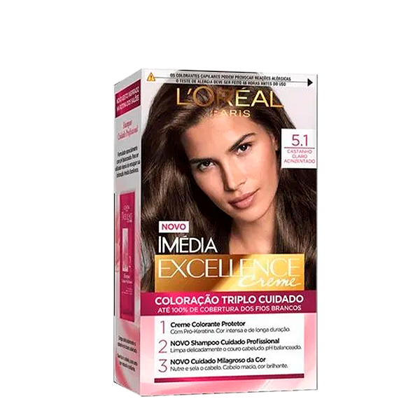 Coloração Imédia 5.1 Castanho Claro Acinzentado