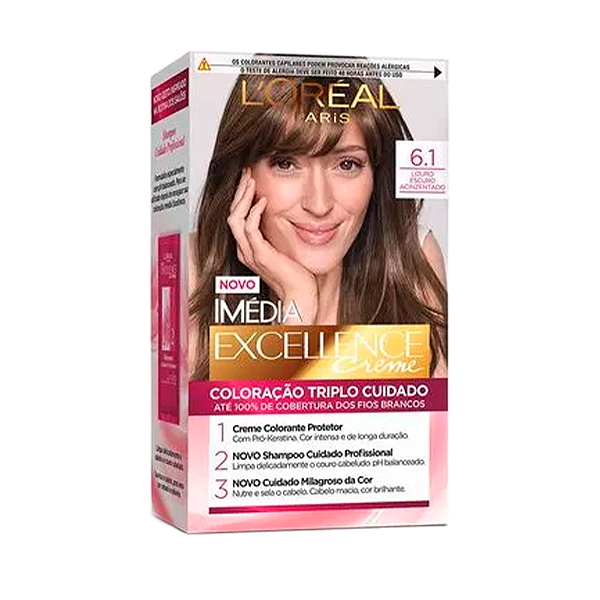Coloração Imédia 6.1 Louro Escuro Acinzentado