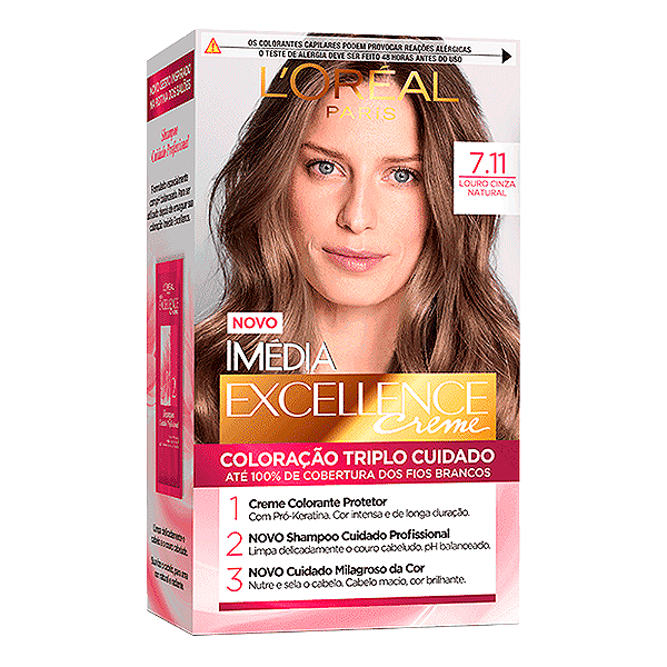 Coloração Imédia 7.11 Louro Cinza Natural