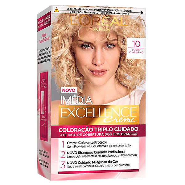 Coloração Imédia 10 Louro Claríssimo