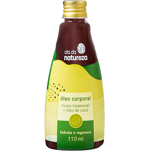Óleo Corporal Cia Da Natureza Rícino + Óleo De Coco 110ML