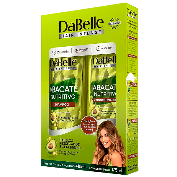 Kit Dabelle Shampoo 410ML + Condicionador 175ML Abacate