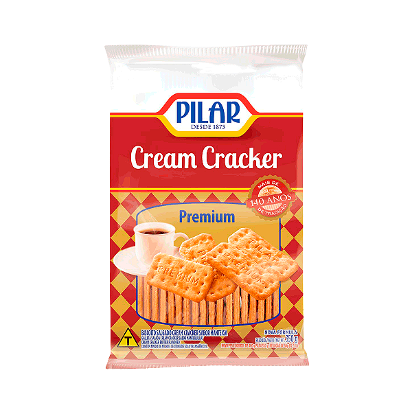 Biscoito Pilar Cream Cracker Premium 350G