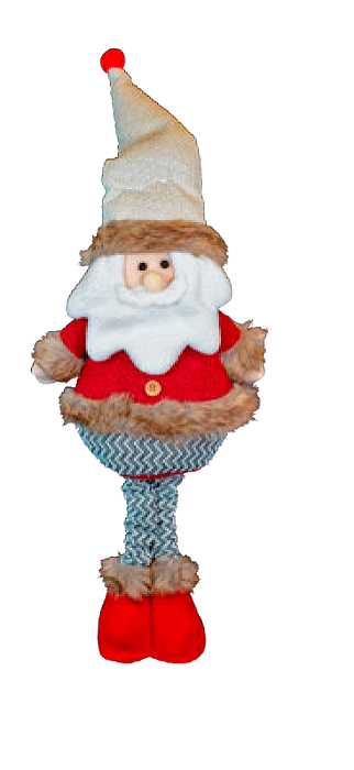 Enfeite De Natal Tuut 31325 Papai Noel Pé Retrátil Peças Sortidas