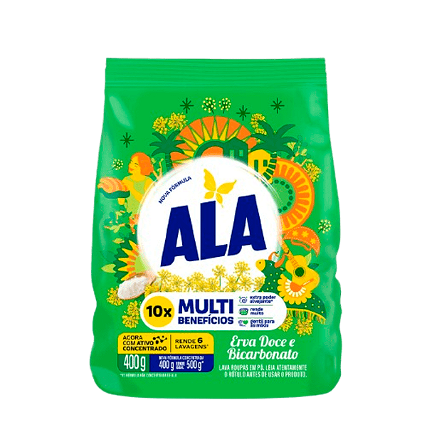 Lava Roupa Em Pó Ala Erva Doce 400G