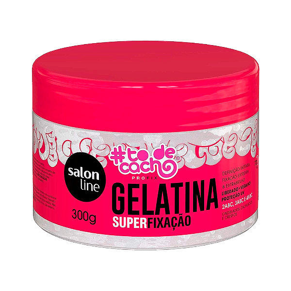 Gelatina Salon Line Tô De Cacho Super Fixação 300G