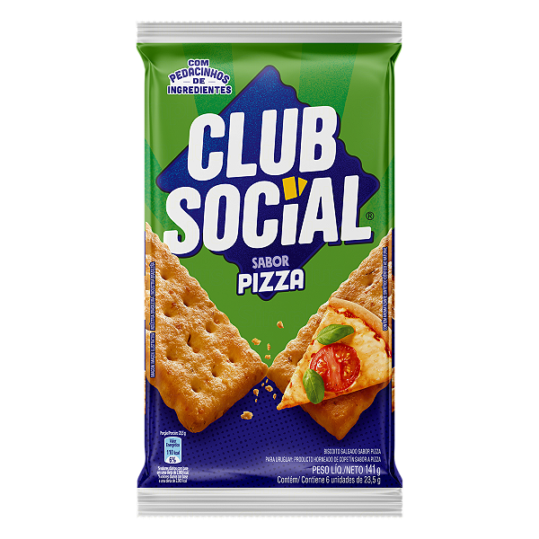 Biscoito Club Social Pizza 141G