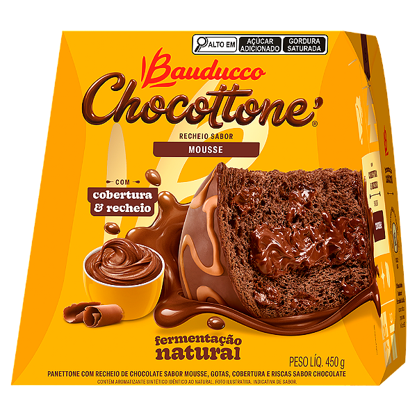 Panettone Bauducco Chocottone Mousse 500G