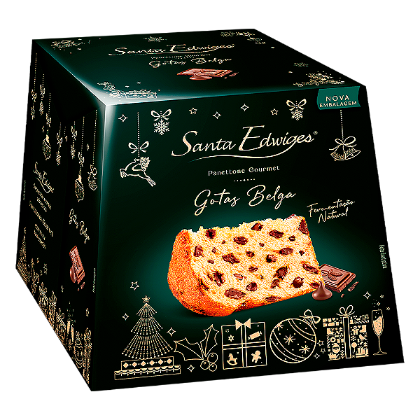 Panettone Santa Edwiges Gotas Belga 400G