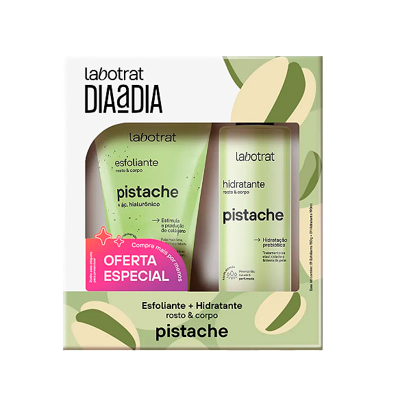 Kit Labotrat Hidratante 190ML + Esfoliante 150G Pistache