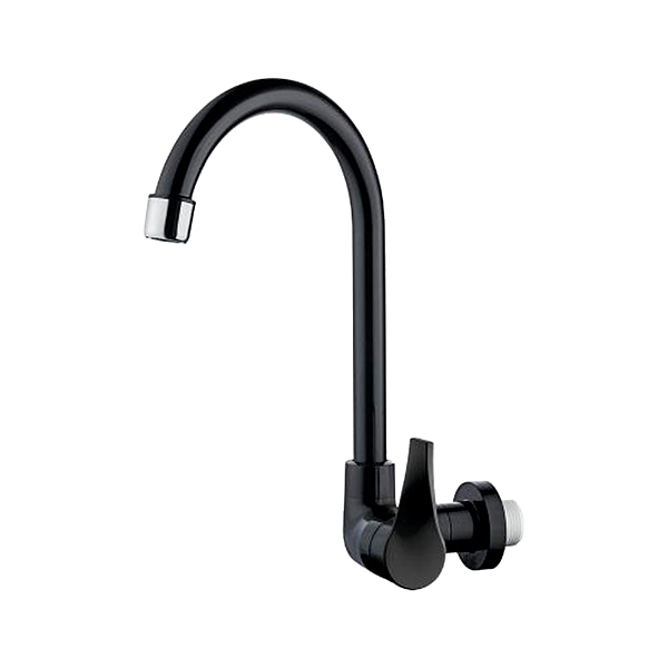 Torneira Herc 2946 Parede Bica Móvel Preta