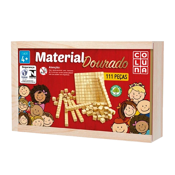 Jogo De Coluna Material Dourado 111 Peças