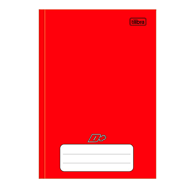 Caderno Tilibra D+ 96 Folhas 1/4 Vermelho Brochura