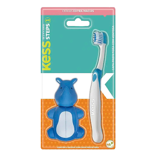 Kit Escova Dental Kess Com Capa Protetora
