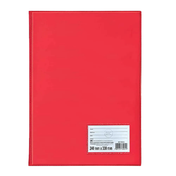 Pasta Dac Vermelha Catálogo Com 50 Evelopes