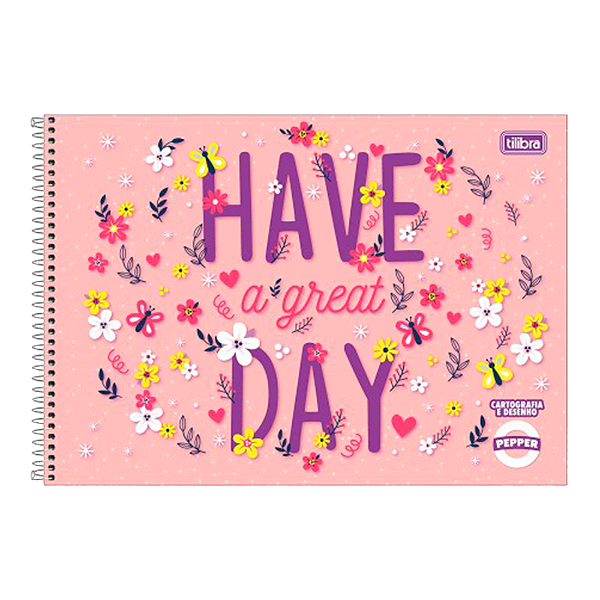 Caderno Tilibra Cartografia Pepper 80 Folhas
