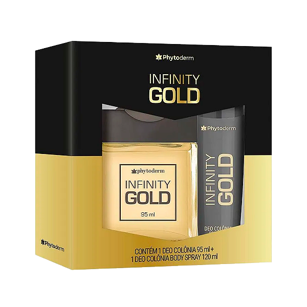 Kit Phytoderm Infinity Gold Deo Colônia 95ML + Body Splash 120ML