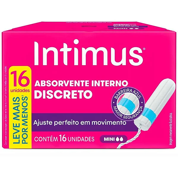 Absorvente Intimus Interno Mini Com 16