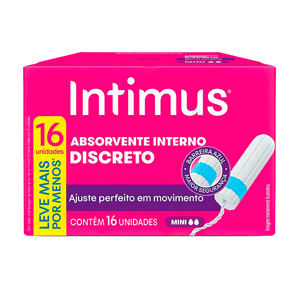 Absorvente Intimus Interno Mini Com 16
