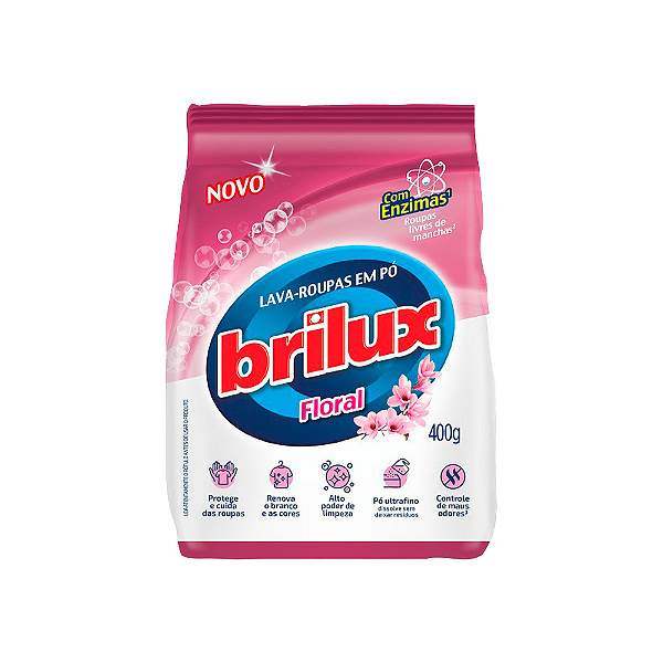 Lava Roupas Brilux Floral 400G