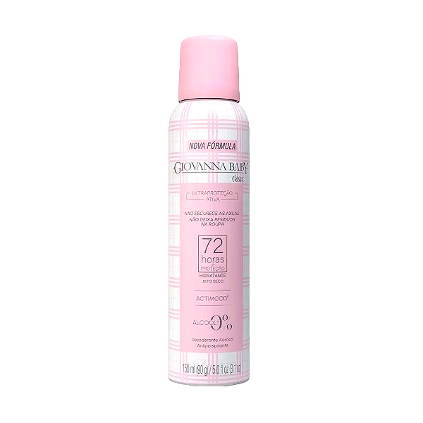 Desodorante Aerosol Giovanna Baby 72H Classic 150ML