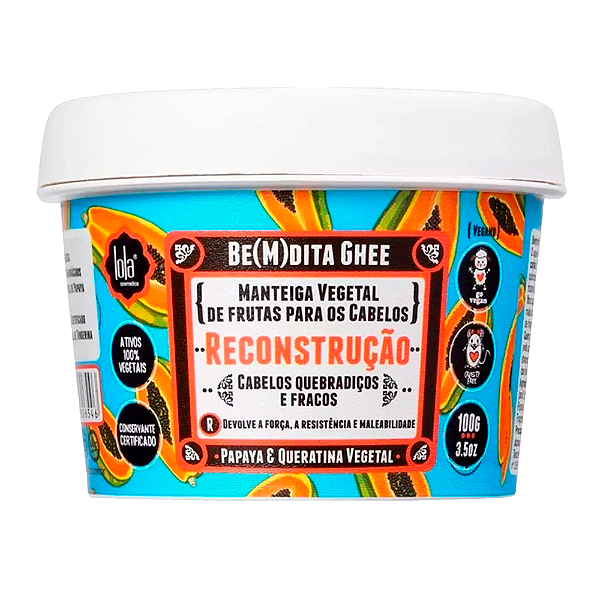 Máscara Lola Reconstrução Papaya E Queratina Vegetal 100G