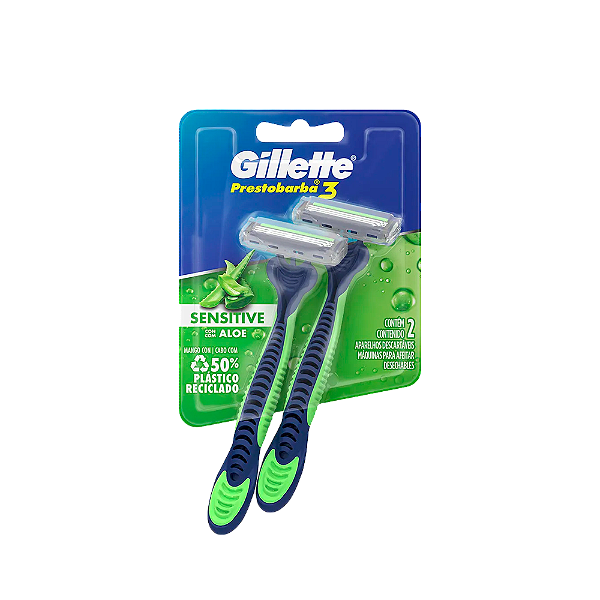 Barbeador Gillette Prestobarba 3 Sensitive Com 2