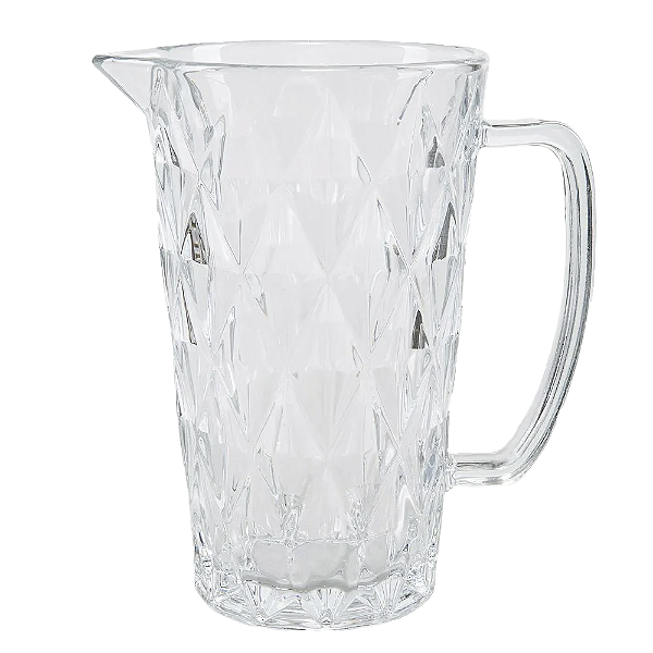 Jarra Lyor Vidro Diamond Transparente 1L