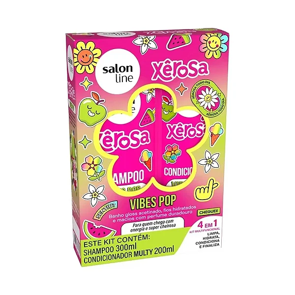 Kit Salon Line Shampoo 300ML + Condicionador 200ML Xêrosa Vibes Pop