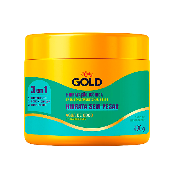 Creme De Tratamento Niely Gold Hidratação Icônica 430G