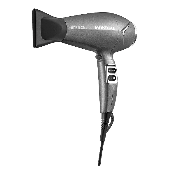 Secador De Cabelo Mondial Shine Cinza