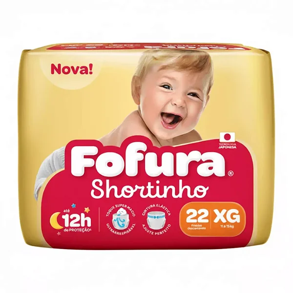 Fralda Descartável Fofura Shortinho XG Com 22