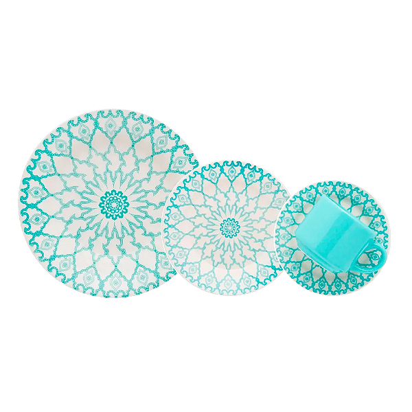 Aparelho De Jantar Oxford 16 Peças Mandala