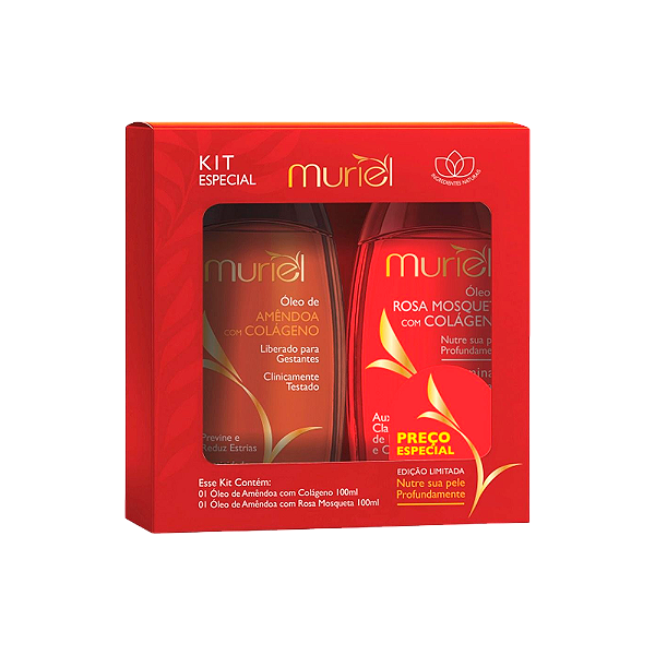 Kit Óleo Muriel Amêndoa + Rosa Mosqueta 100ML