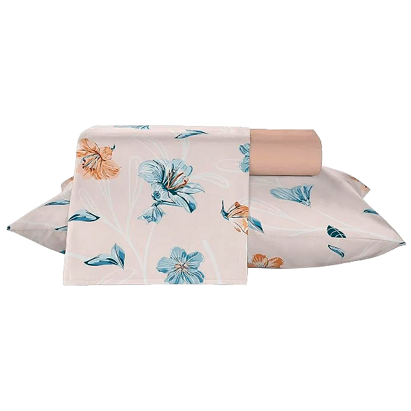 Jogo De Cama Teka 4 Peças Crystal Estampado 240X250cm
