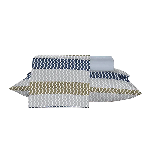 Jogo De Cama Teka 4 Peças Crystal Estampado 240X250cm