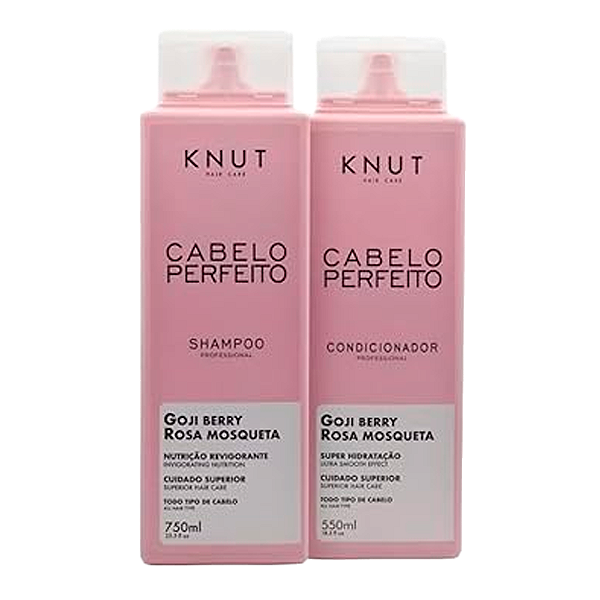 Kit Shampoo 750ML + Condicionador 550ML Knut Cabelo Perfeito