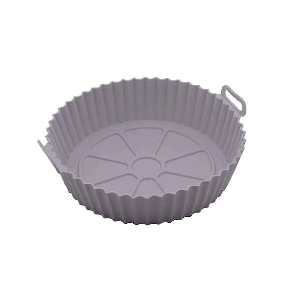 Forma De Silicone Lyor Redonda Cinza