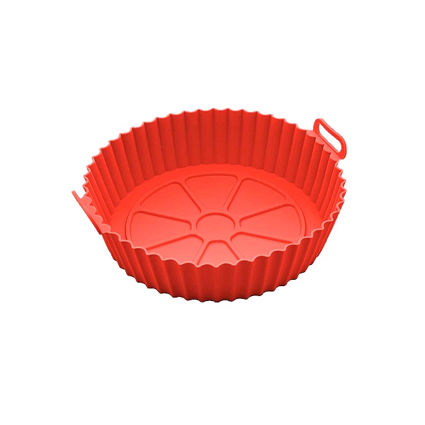 Forma De Silicone Lyor Redonda Vermelha