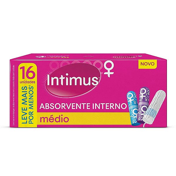 Absorvente Intimus Interno Médio Com 16