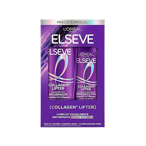 Kit Elseve Shampoo 375ML + Condicionador 170ML Colágeno