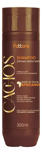 Shampoo Fattore Cachos Óleos Africanos 300ML