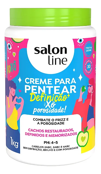 Creme De Pentear Salon Line Definição Xô Porosidade 1KG