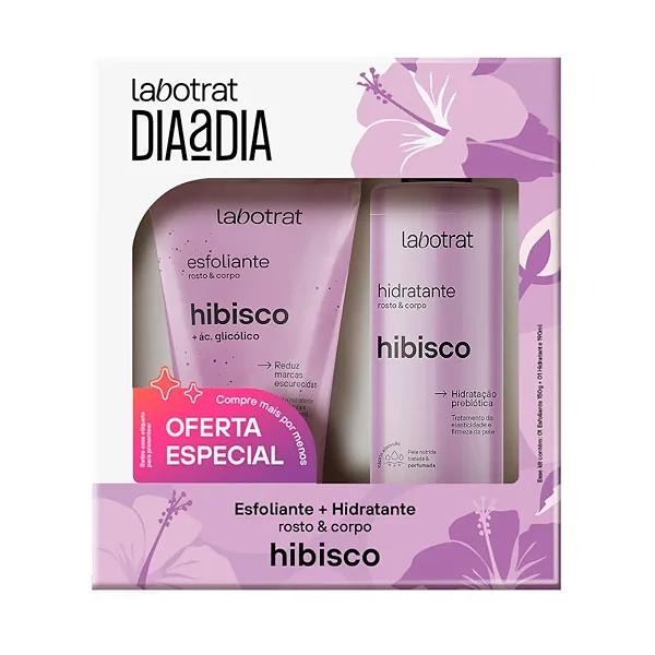 Kit Labotrat Hidratante 190ML + Esfoliante 150G Hibisco