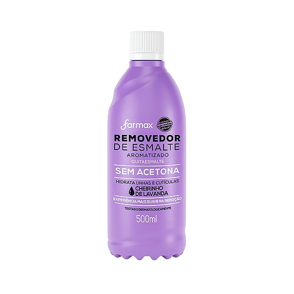 Removedor Farmax Sem Acetona Lavanda 500ML